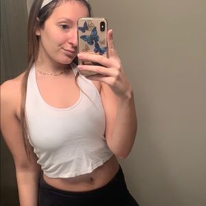 white halter top